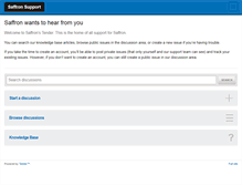 Tablet Screenshot of help.saffrontech.com